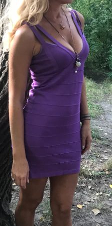 Modellante Vestito viola Love Lipssy Londra 38/42,