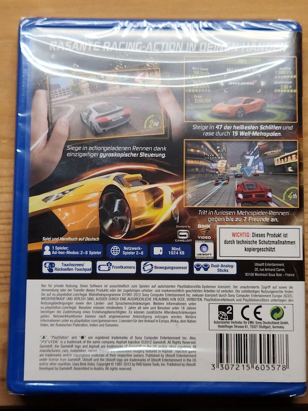 Sony Spiele: PS Vita - Asphalt: Injection – Neu und originalverpackt aus Kandergrund von  1
