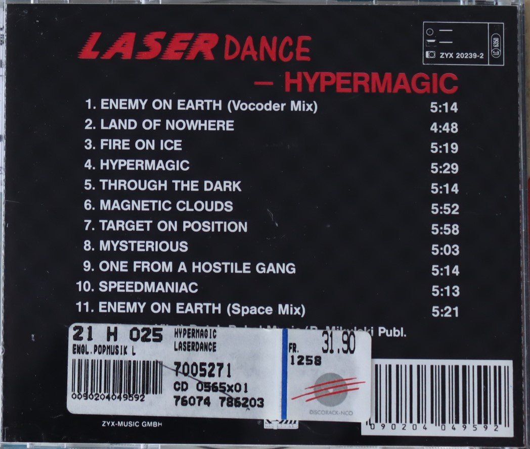 CDs: Laser Dance – Hypermagic – Gebraucht aus Luzern von CONTENTI 2