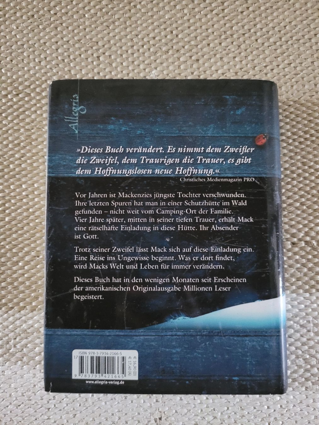 Bücher: William Paul Young: Die Hütte – Gebraucht aus Perlen von Safari_23 1