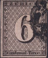 ZÜRICH 6, 2S TYPE 78, T.III, Topstück+Befund, Kat: 2'450.-