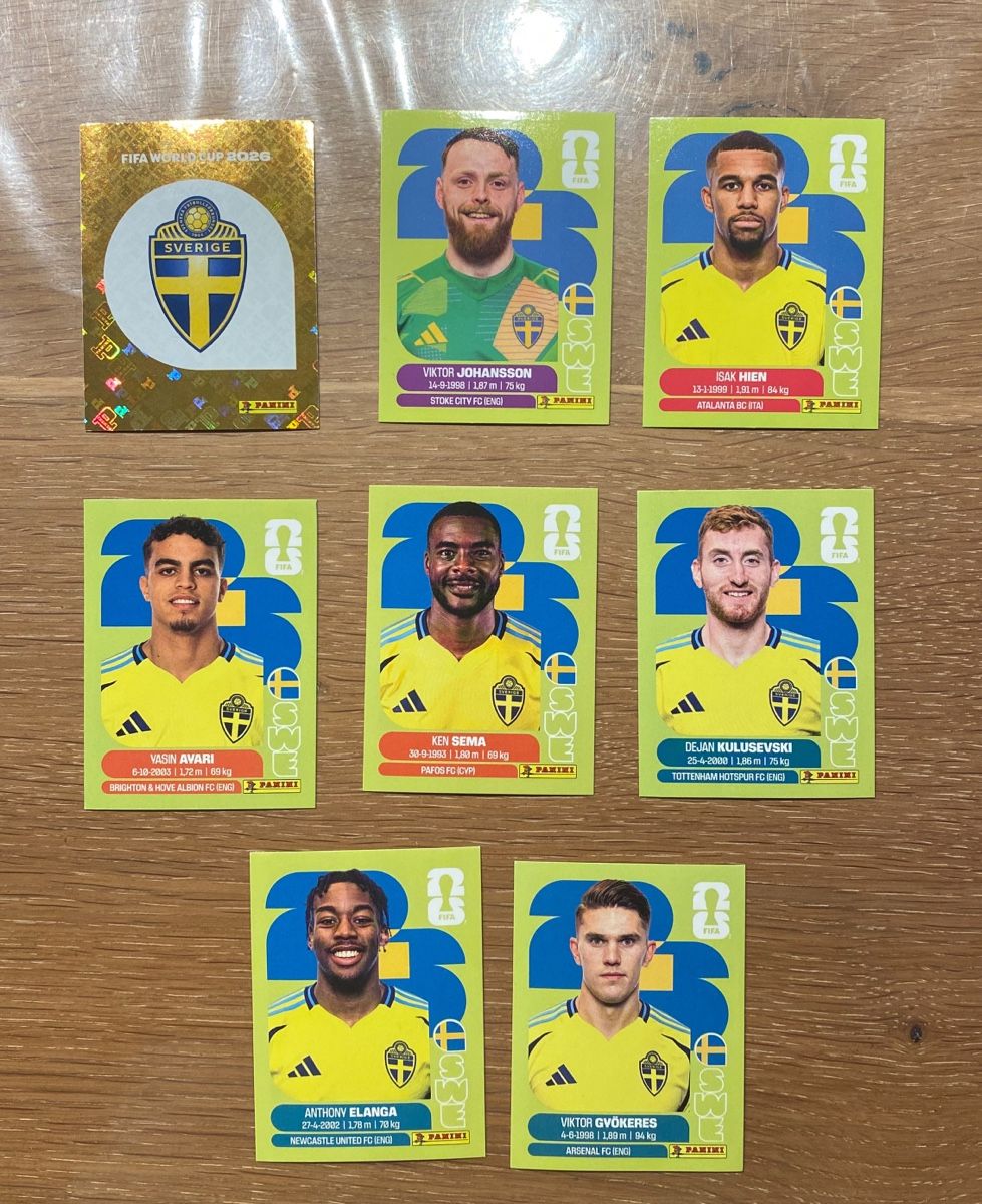 Panini Carte collezionabili: Panini Stickers - SWE - 8 Stickers – Nuovo (secondo la descrizione) da Adliswil venduto da didoli