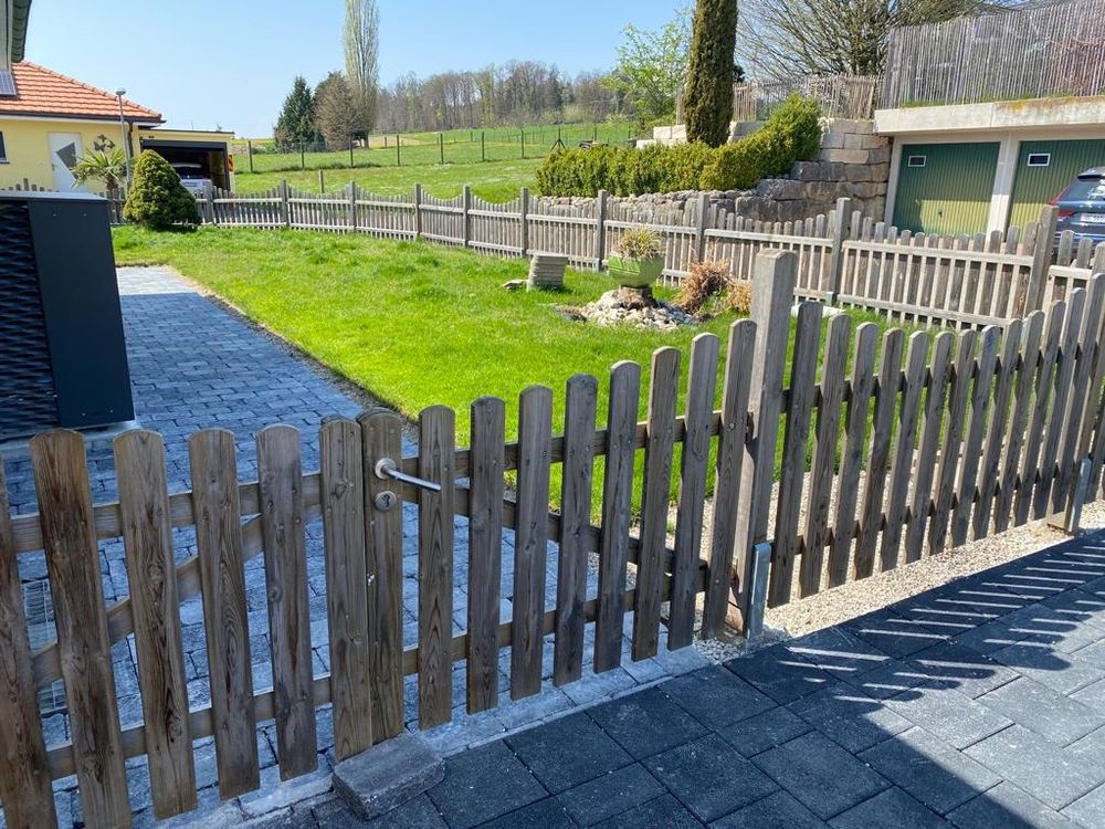 Gartenzaun inkl. Tor (Holz) Kaufen auf Ricardo