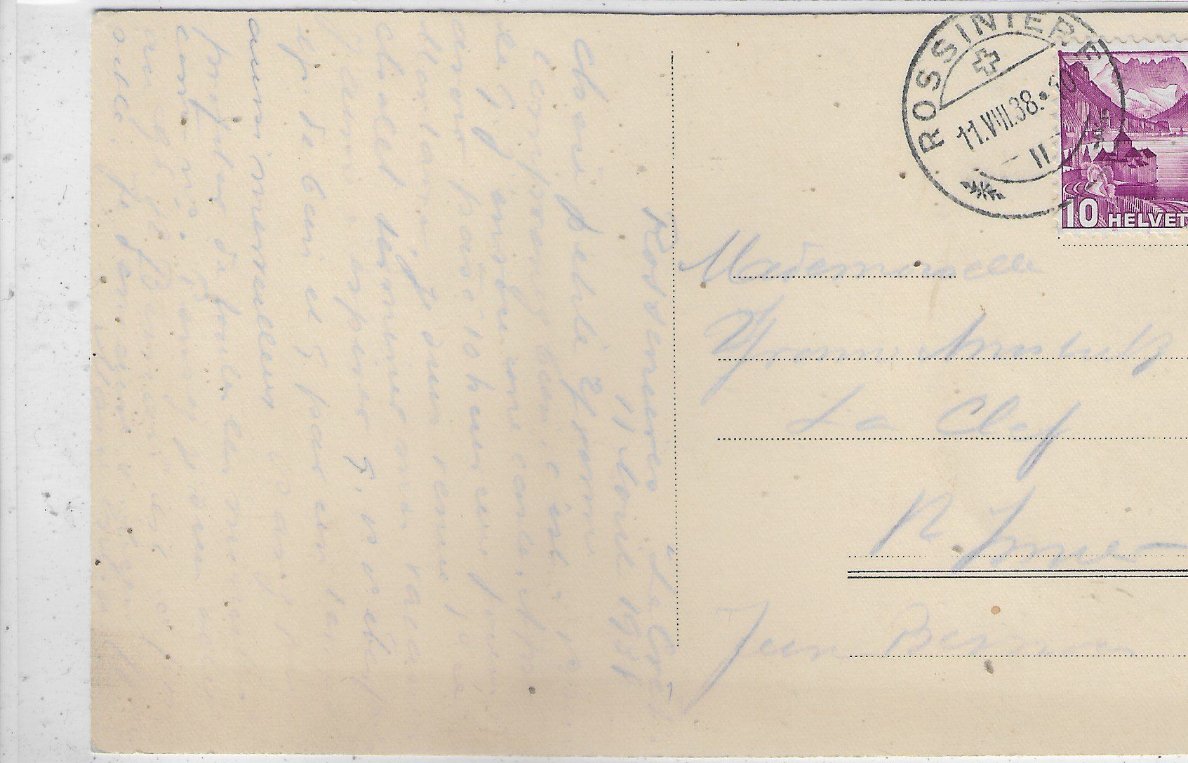 Cartoline postali: Rossiniere - La Crete – Usato da Ettingen venduto da Kartenplanet 1