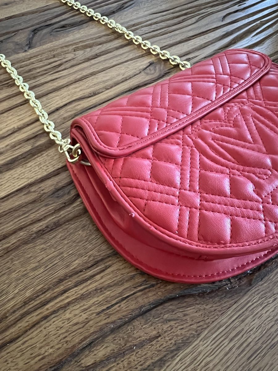 Moschino Borse da donna: Love Moschino Tasche rot mit Kette – Usato da Chur venduto da ZATO 5