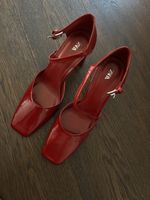 Zara red heels