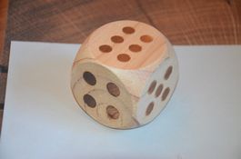 DEKO WURFEL GROSS HOLZ