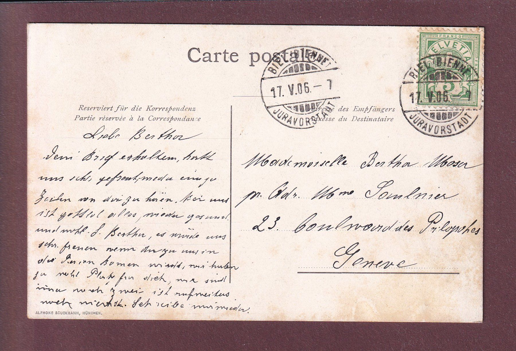 Cartoline postali: KLEINE SCHEIDEGG - Lindt Sprüngli - 1906 – Usato da Pully venduto da nicecards 1