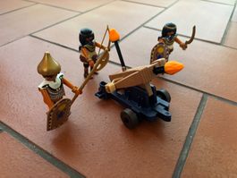 Playmobil - Ägyptische Soldaten mit Feuerballiste - Set 5388