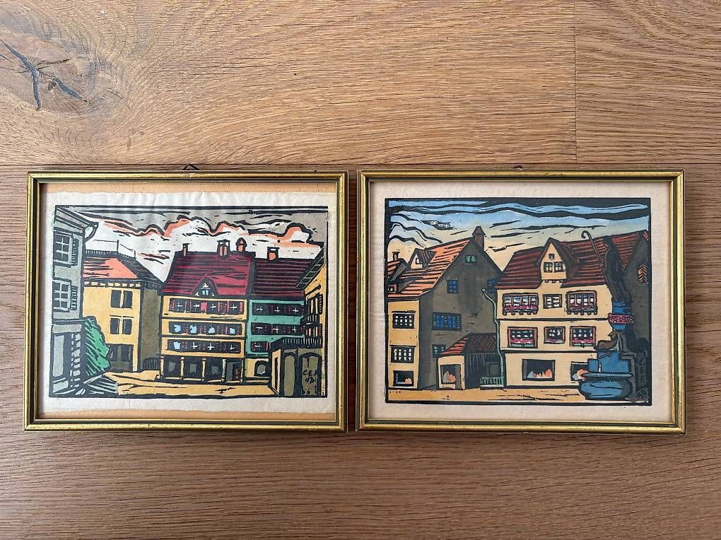 Xilografie: Holzschnitte handcoloriert von Magda Werder – Usato da Hagendorn venduto da Sabi007