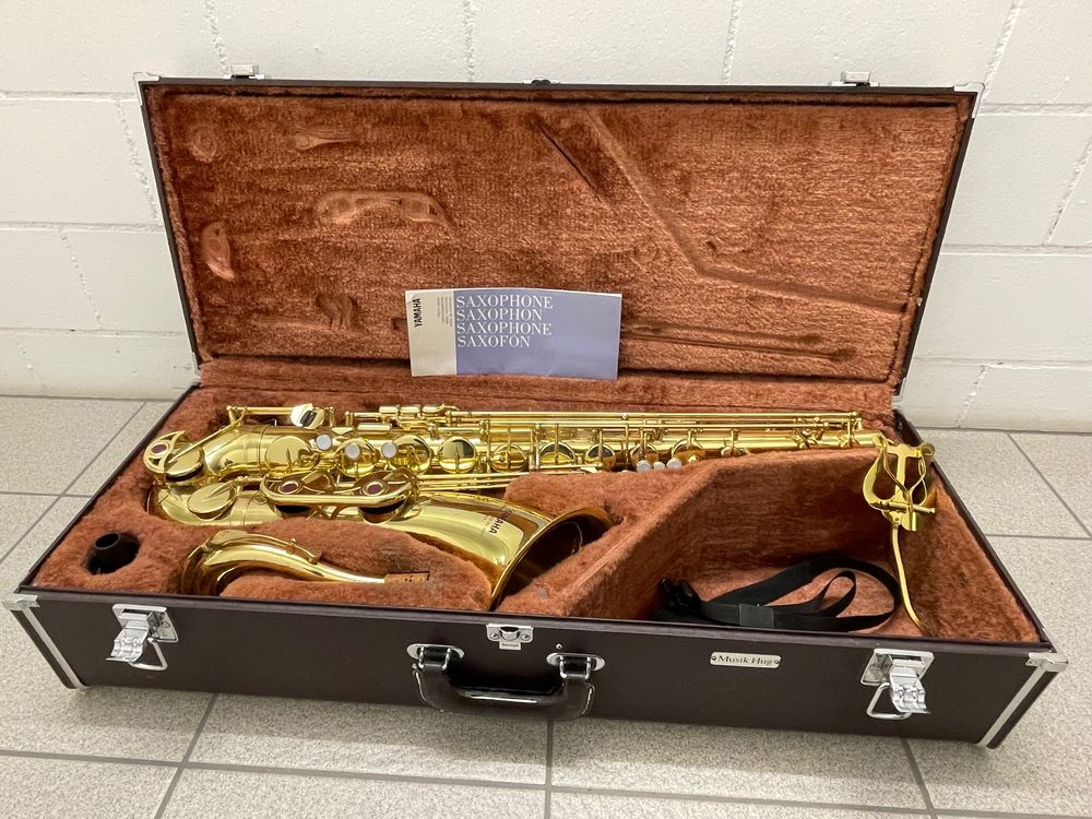 Tenor Saxophon „Karl Glaser“ – Weiß/gold Lackiert, Inkl. Koffer, Mundstück & Zubehör