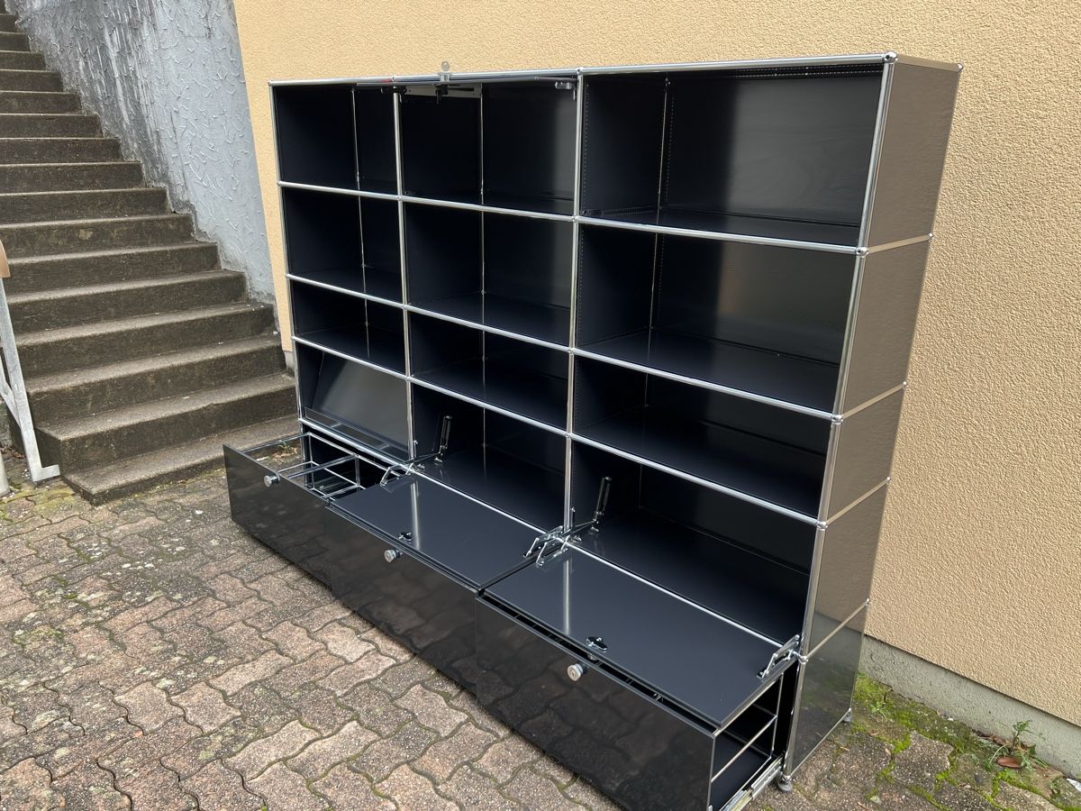 Regale: USM Haller Sideboard Schwarz 3x5 – Gebraucht aus Dietikon von Kumar_Occasionen 6