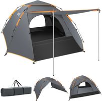 Camping Zelt Mit Veranda Verlängerter Bodenmatte bis 3 Pers