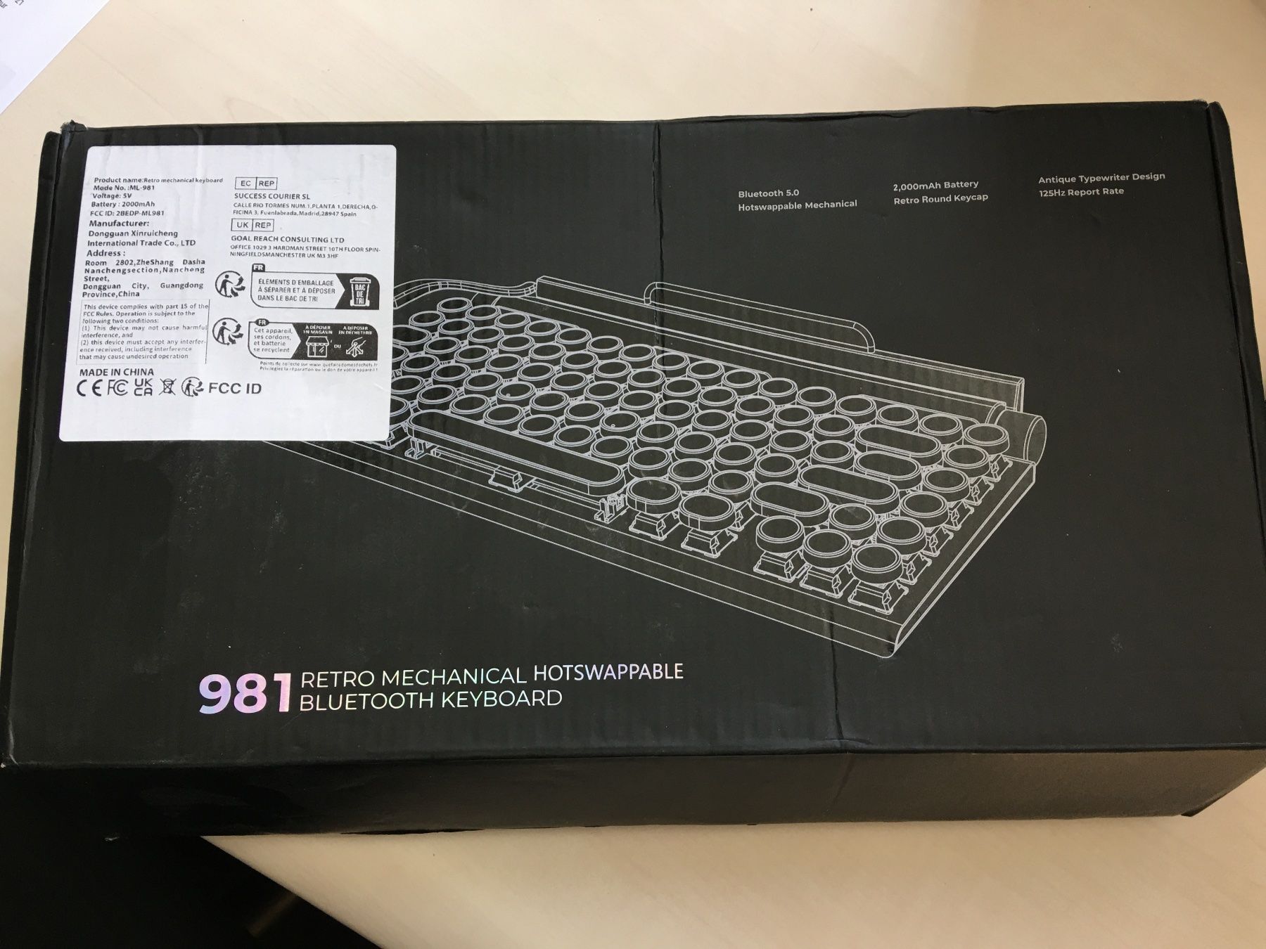 Tastiere: Retro Bluetooth Tastatur mechanisch,  Top! – Usato da Olten venduto da ELHANDEL 2