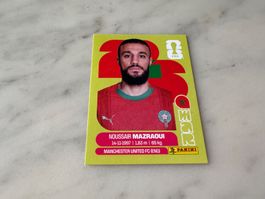 Panini Fifa Fussball WM 2026 Sticker Noussair Mazraoui MAR 5
