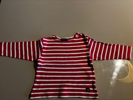 T-shirt manches longues Armor Lux rayures rouge et blanc ❤️