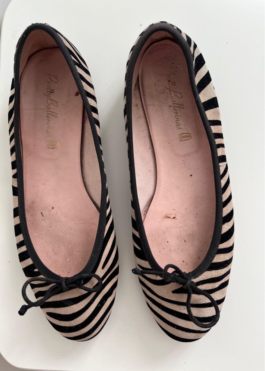 Scarpe da donna: Pretty Ballerinas Zebra Print Flats - Size 41 – Usato da Genève venduto da gvokiii