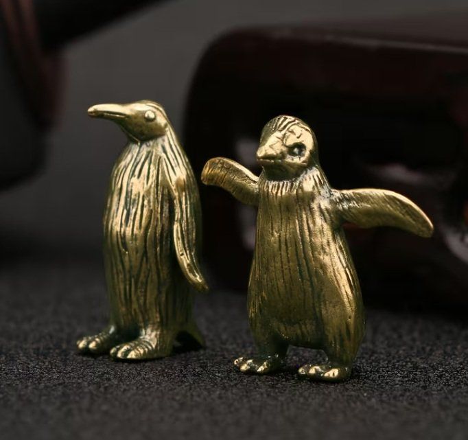 Statuette: 2er-Set Pinguin aus Messing – Nuovo (secondo la descrizione) da Uerkheim venduto da Kaufoption 1