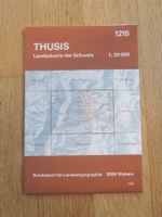 Landeskarte Schweiz 1215 Thusis 1:25000 gebraucht 1985