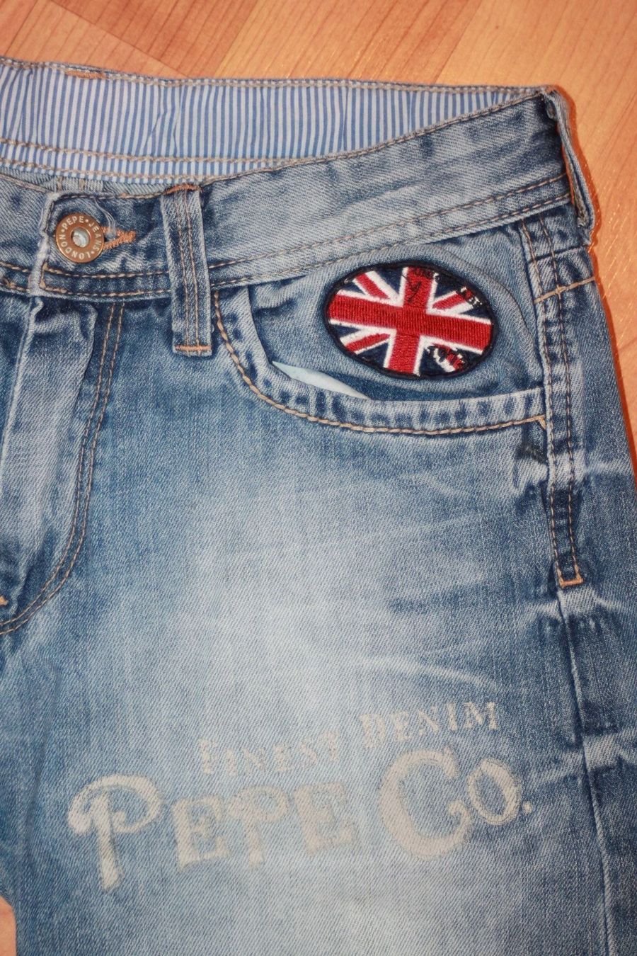 Pepe Jeans Pantaloni: blaue Pepe Jeans Bermudas 152 – Usato da Wenslingen venduto da Strick4Alpaca 1