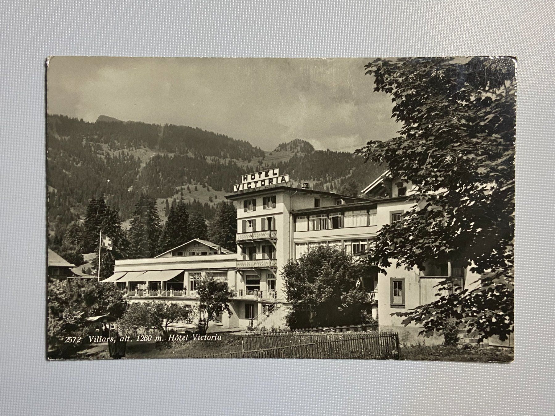 Ansichtskarten: Villars - Hotel Victoria – Gebraucht aus Steg VS von danwer74