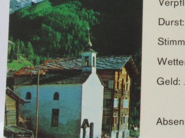 Ansichtskarten: Grächens , Kapelle 1982 – Gebraucht aus Grenchen von Bluemchen1900