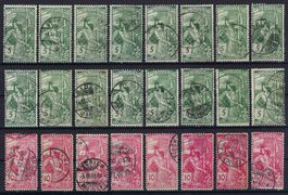 1900 U.P.U. verschiedene gute Werte gest.