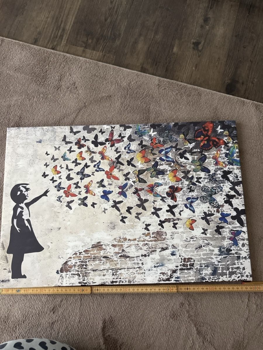 Poster & Bilder: 2 Leinwandbilder Bansky-Motive – Gebraucht aus Pfeffingen von Twoa 1