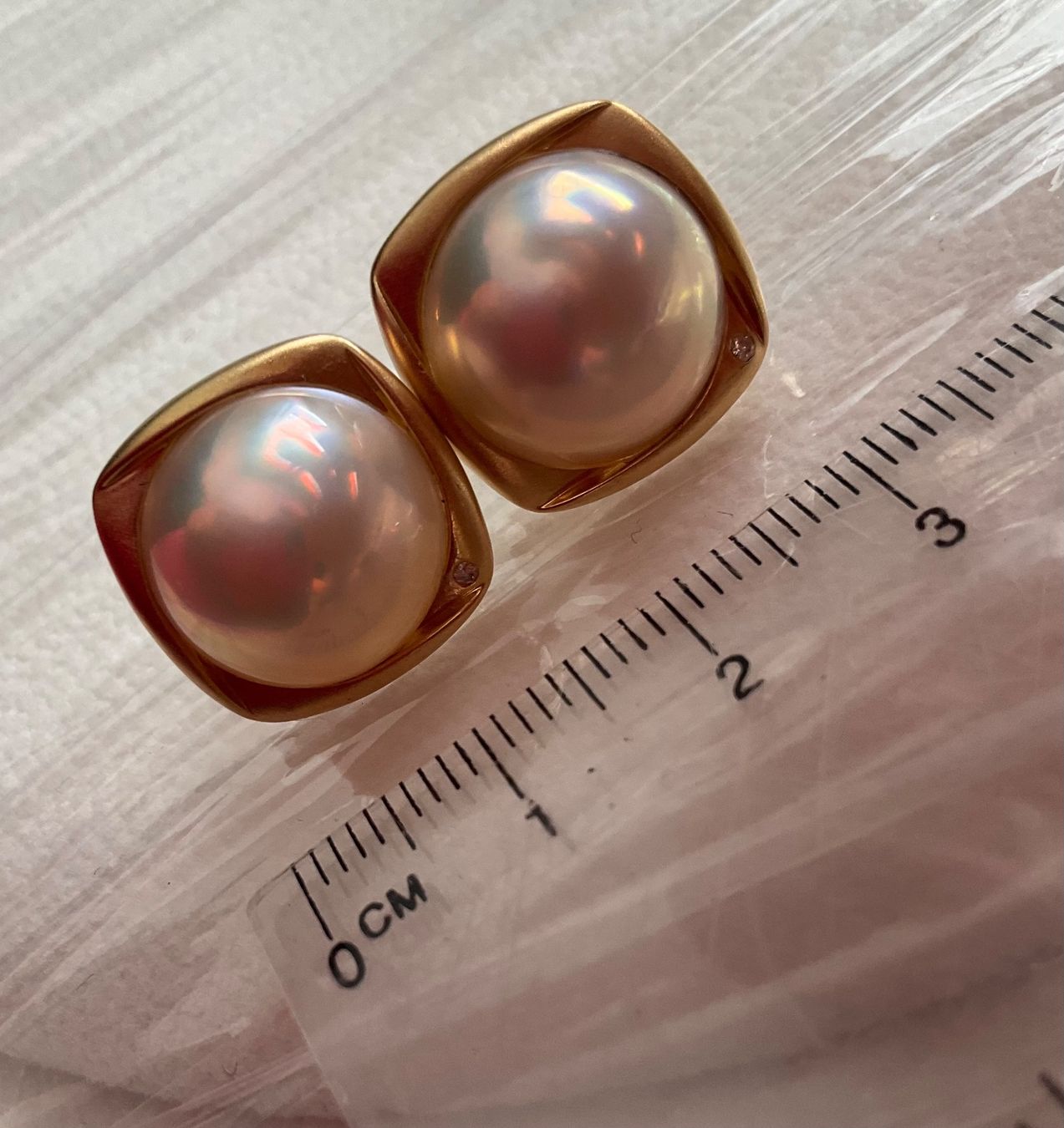 Orecchini pendenti & Orecchini a lobo: Ohrstecker Mabe Perle G18K Brillanten – Nuovo (secondo la descrizione) da Bern venduto da Steinfieber 4