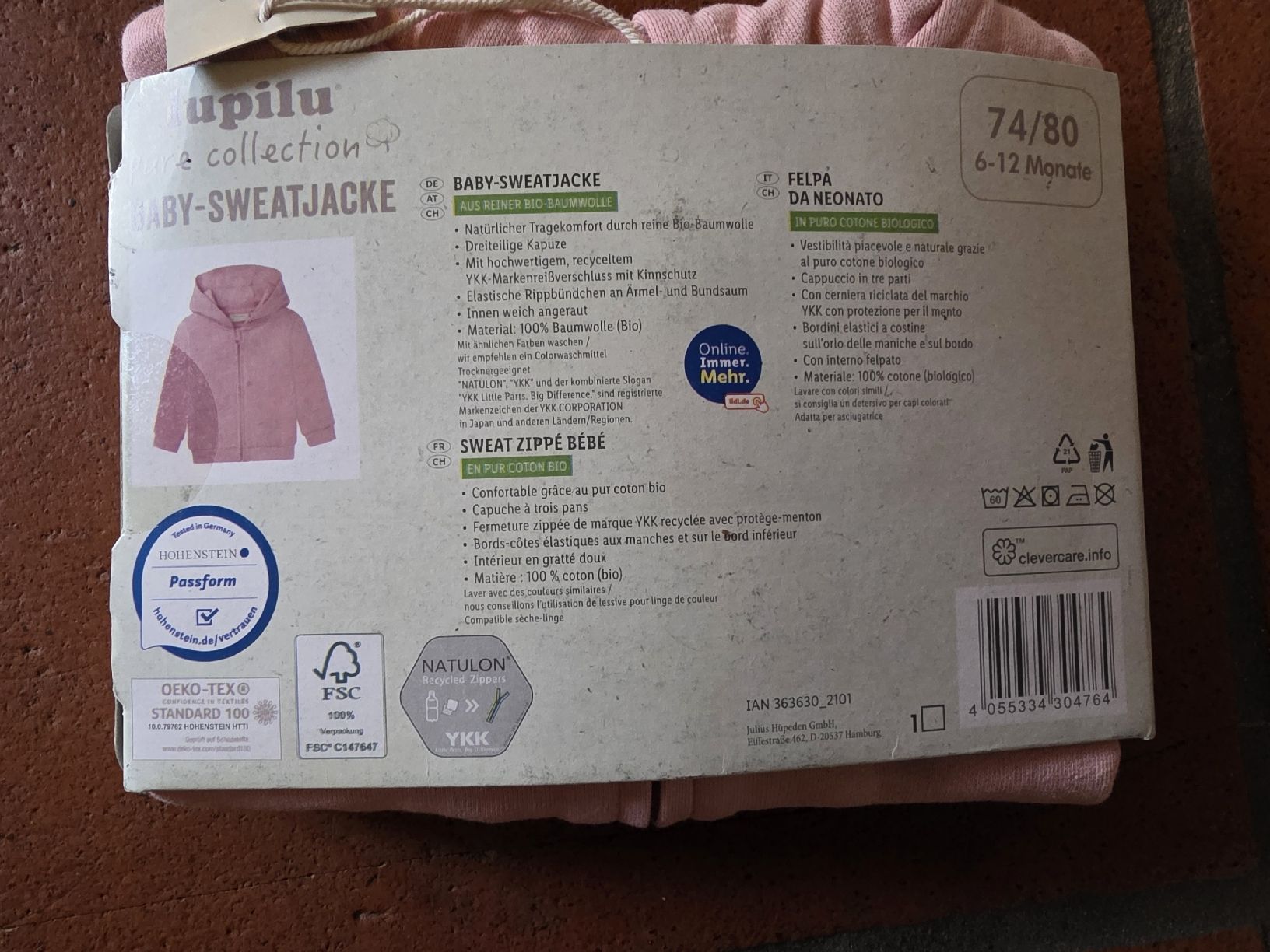 Giacche & Cappotti: Baby Sweatjacke Gr 74-80 – Nuovo e nell'imballaggio originale da Bäriswil BE venduto da Simon_Kreativwelt 1