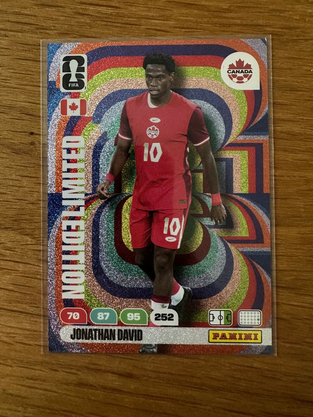 Panini Carte collezionabili: Panini FIFA World Cup 2026 Jonathan David Limited Edition – Nuovo (secondo la descrizione) da Bern venduto da looas