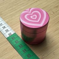 rosa Herz Metall Grinder, rose, Mühle