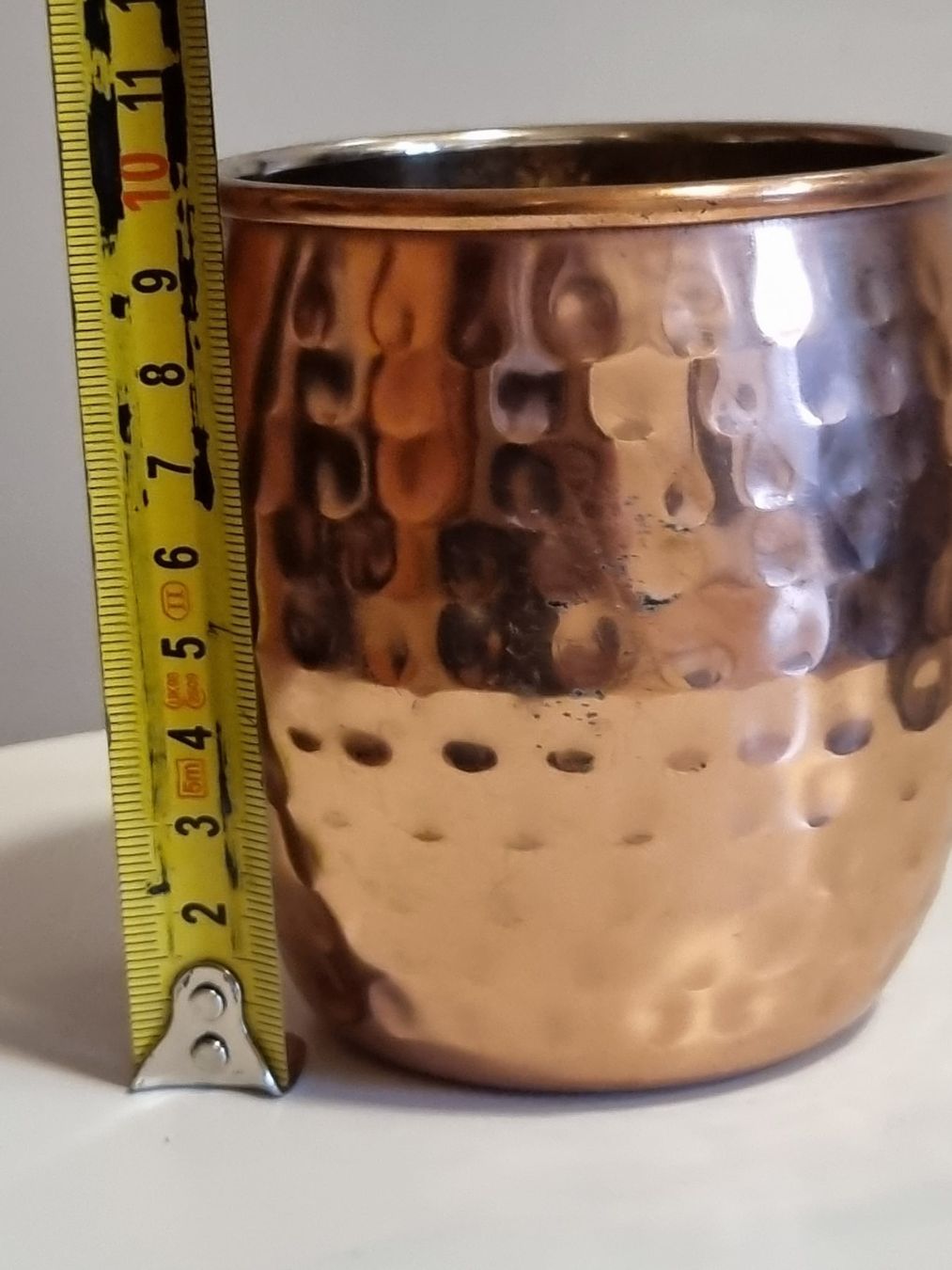 Tassen: Vintage Kupfer Becher Hammerschlag Messing Griff – Gebraucht aus Scharnachtal von devin03 7