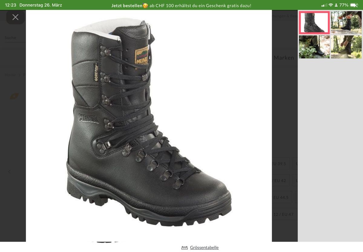Meindl Herrenschuhe: Kampfstiefel Maindl – Gebraucht aus Hindelbank von lehhiba 4