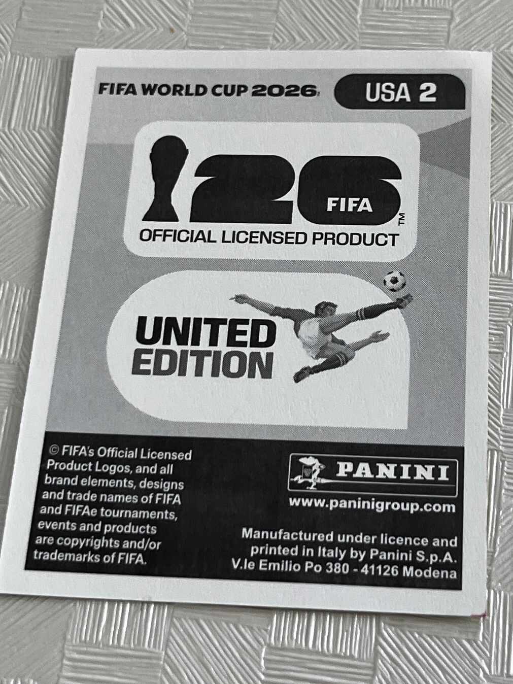 Panini Carte collezionabili: Panini Fifa World Cup 2026 USA 2 – Usato da Winterthur venduto da Numero1 1