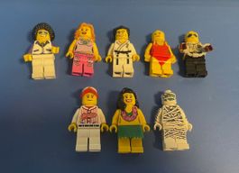 8 bespielte Lego Minifiguren aus Serie 2 und 3 ohne Zubehör