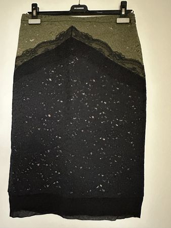 Olive tweed pencil skirt by No21