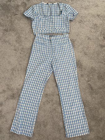 NEW ZARA Blue Set Top & Pants NP: 90.-