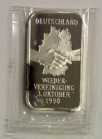 Silberbarren 1 Unze Feinsilber deutsche Wiedervereinigung
