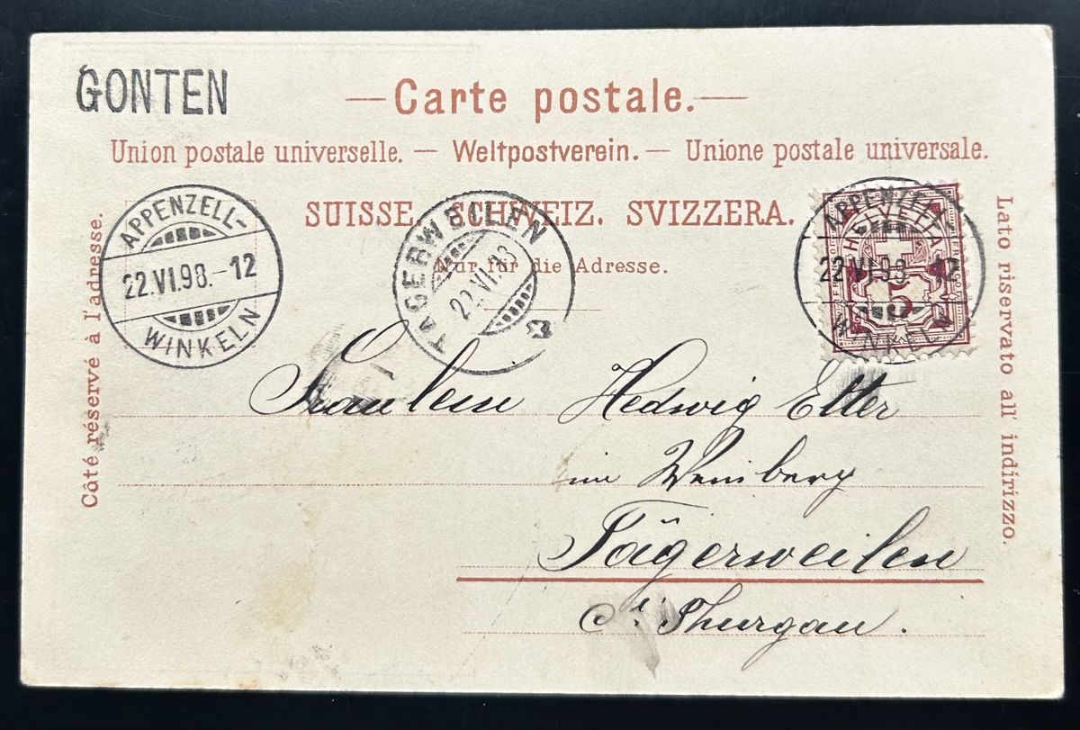 Cartoline postali: Gruss aus Appenzell Litho  – Usato da Horw venduto da Tellbub 1