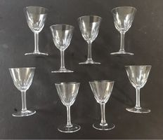 Service de 8 verres Saint Lambert cristal