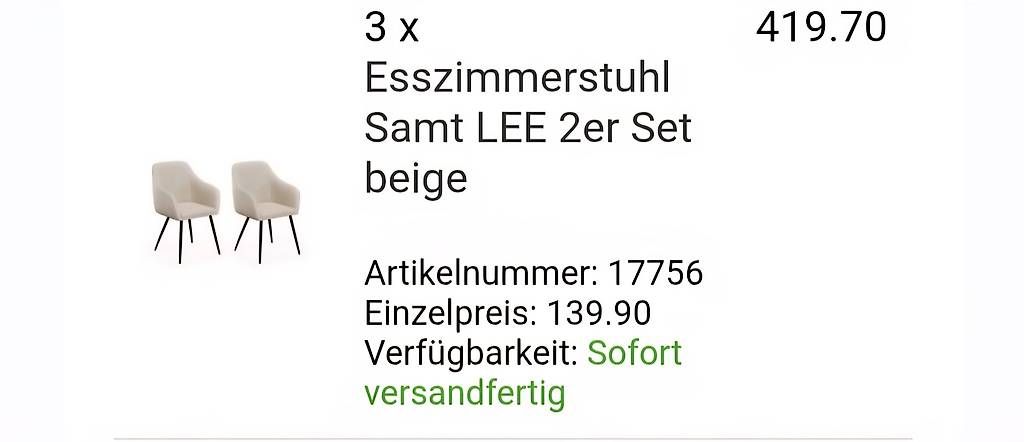 Stühle: 6 Esszimmerstühle – Gebraucht aus Fehraltorf von eveluse 1