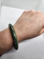 Jade Armreif, Durchmesser 6.5cm, Vintage Schmuckstück💍