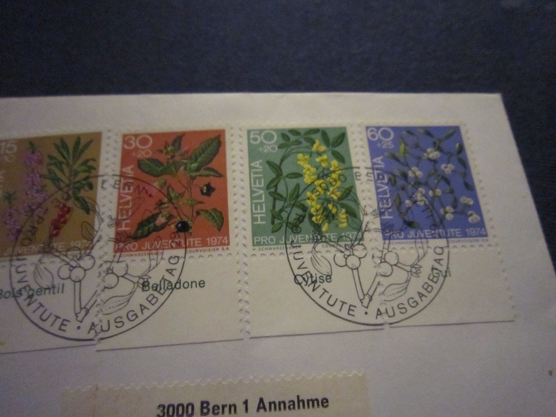 Alle Briefmarken: PJ 1974 FDC und weitere Briefe – Gebraucht aus Gordola von Polentaefung 5