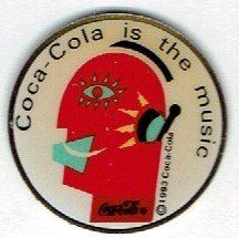 Coca-Cola Placchette & Badge: Coca Cola is the Music – Usato da Hinterkappelen venduto da Schampus