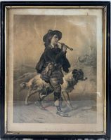 „aus römischer Sampagna, antike Lithographie, Rarität.“
