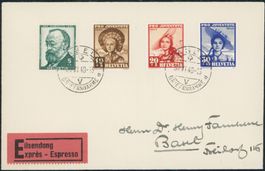 1940 - Pro Juventute - Ersttagsbrief FDC ET - Faucherre