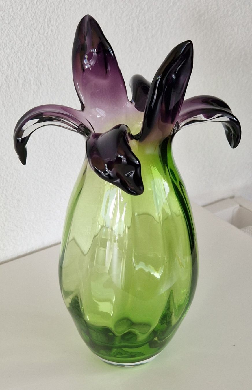 Vasi & Recipienti: Glasvase Kunstobjekt Deco Blume – Usato da Salouf venduto da PizMez12K 5