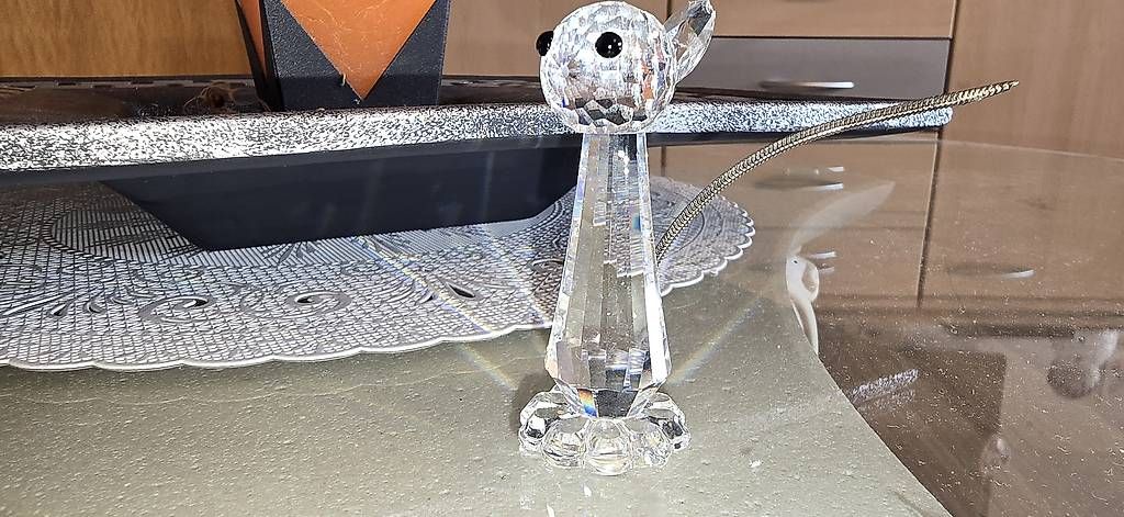 Swarovski Statuette: Swarovski Kristallfigur Katze – Usato da Wenslingen venduto da De_Sue1986