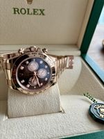 Rolex Daytona Diamonds black Ref. 126505, Roségold